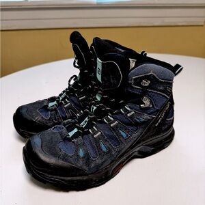 Salomon Women’s Quest Prime Mid GTX Blue Waterproof Hiking Boots Size 7